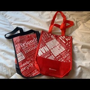 Black & Red Lululemon Bags